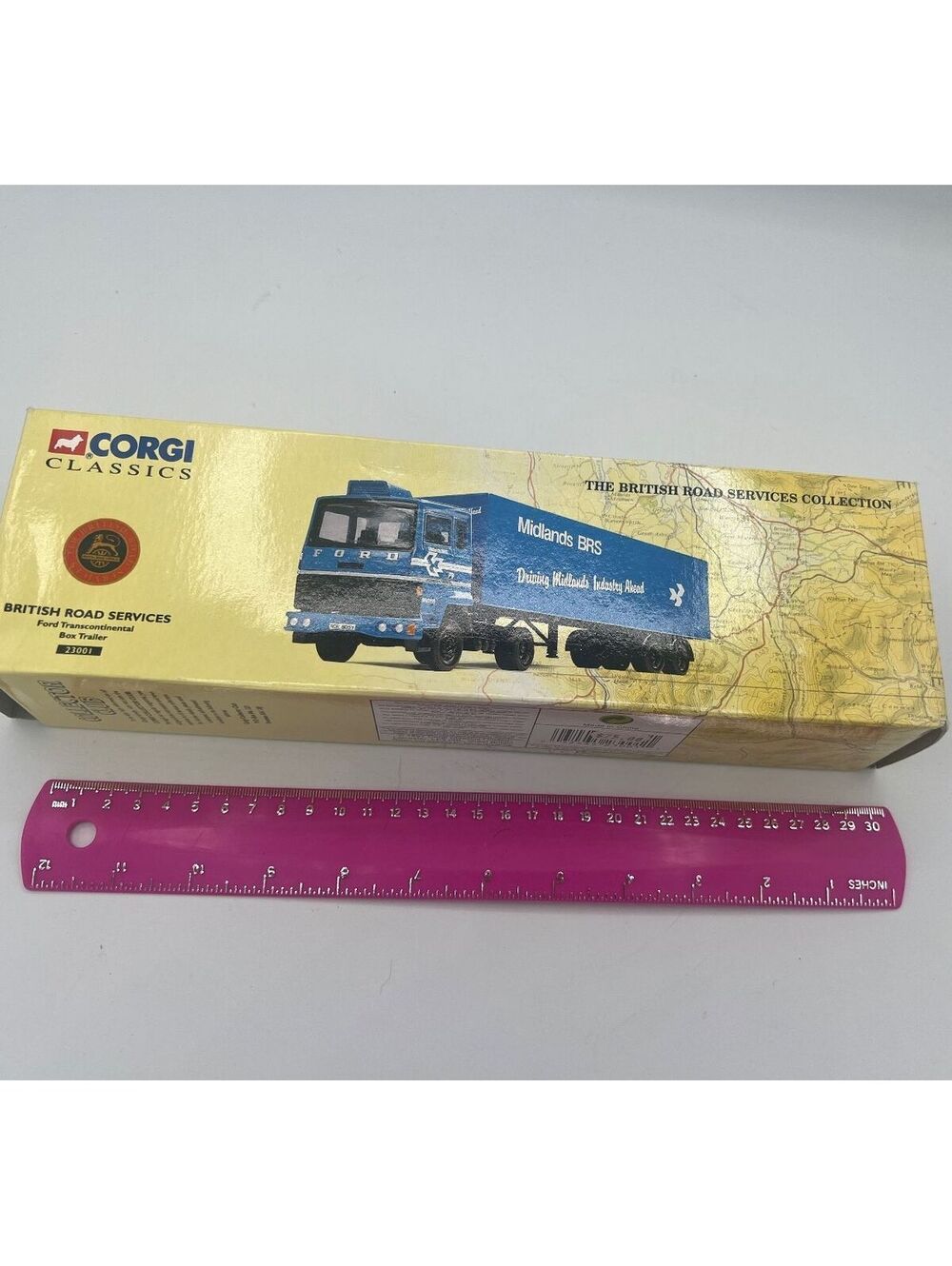 1997 Corgi Classics Midlands BRS Ford Transcontinental Box Trailer Diecast Model